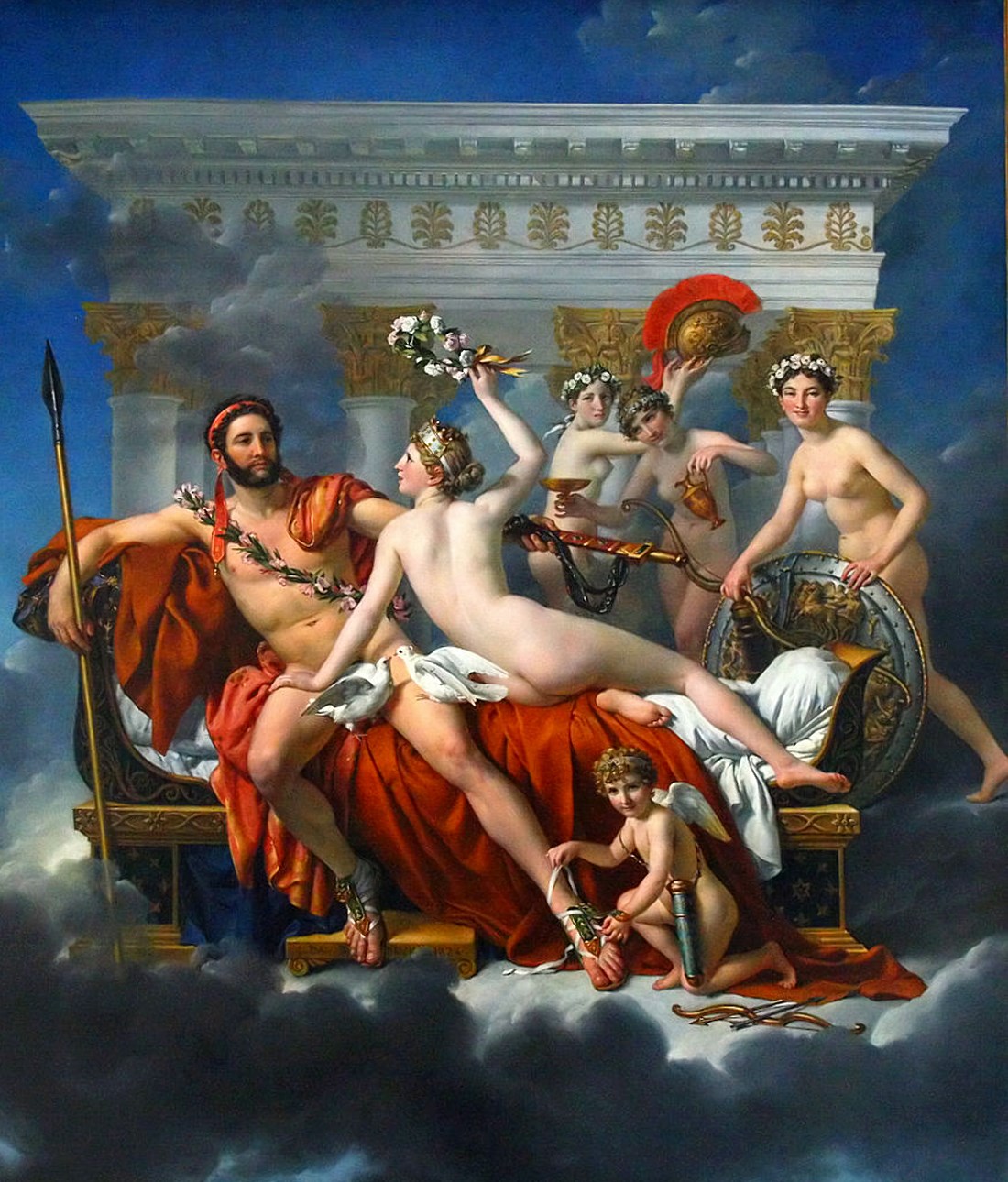 Mars Disarmed by Venus and the Three Graces 1824